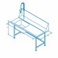 T15SENR 1500mm Right Hand Entry Table With Sink For Classeq Passthrough Dishwashers