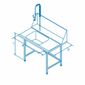 T11SENR 1100mm Right Hand Entry Table With Sink For Classeq Passthrough Dishwashers - GD926