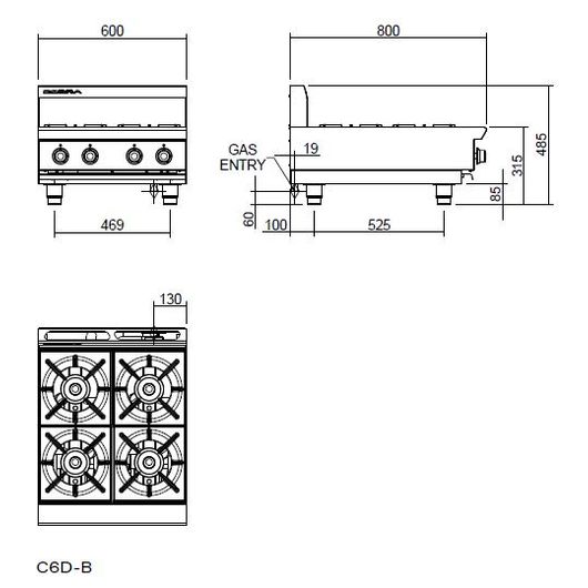 Blue Seal C6D-B-P
